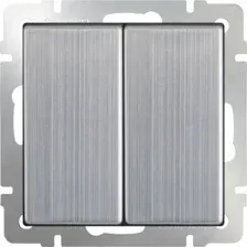 Выключатель проходной Werkel WL02-SW-2G-2W (глянцевый никель)