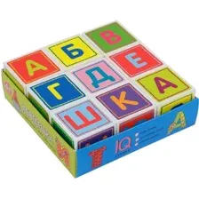 Развивающая игра Айрис-Пресс Умные кубики в поддончике. Абвгдешка (new) 9785811280599