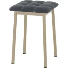 Табурет AMC Comfort 7К10.1 (кожзам, черный/капучино)