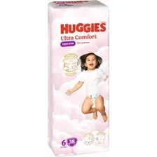 Трусики-подгузники HUGGIES Ultra Comfort Girl Mega 6 (38 шт)