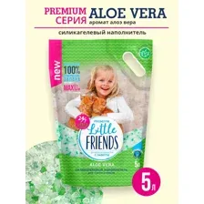 Наполнитель для туалета Little Friends Aloe Vera 5 л