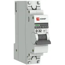 Выключатель автоматический EKF PROxima ВА 47-63 1P 4А (В) 4.5kA