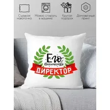 Декоративная подушка Print Style Его величество директор 40x40plat71