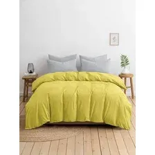 Комплект постельного белья Ночь нежна Серо-желтый Евро 50x70 / 823+642