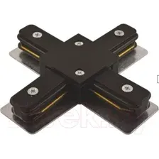 Коннектор для шинопровода JAZZway PTR CX-BL / 5010871 (черный)
