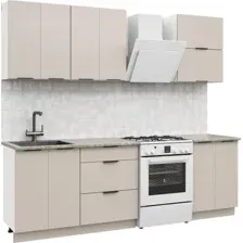 Готовая кухня Mio Tesoro Софти-180 без столешницы (белый/кашемир)