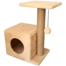 Комплекс Cat House с боковой полкой 0.58 (джут бежевый)