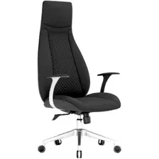 Офисное кресло SitUp Molly black Chrome (экокожа)