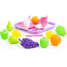 Игрушка Набор продуктов №2 с посудкой и подносом (21 элемент) 46970