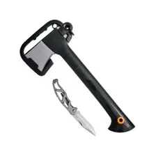 Комплект топор универсальный 0,65 кг FISKARS A6 и нож Paraframe