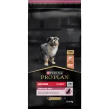 Корм для щенков Pro Plan Puppy Medium Sensetive Skin, лосось/рис, 12 кг