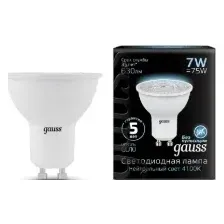 Лампа Gauss GU10 7W 4100K / 101506207