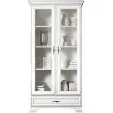 Шкаф-витрина Black Red White Kentaki S320-REG2W1S (белый)