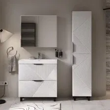 Тумба с умывальником Volna Geometry 80.2Y 9696  Lake 80 (белый)