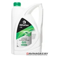 Антифриз готовый HITATSU Antifreeze G11 (-45C) Green Universal coolant, 5кг / AFHG5