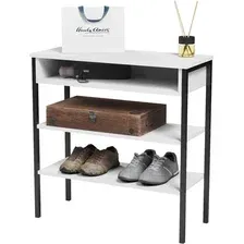 Стеллаж Mio Tesoro Mila Loft (белый/черный)