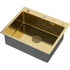Кухонная мойка ARFEKA Eco AR 600*500 POP-UP GOLD PVD NANO