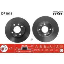 Тормозной диск TRW DF1013