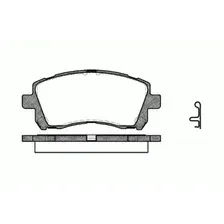 Тормозные колодки дисковые передняя ось REMSA 0655.02