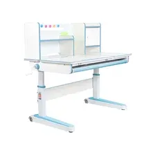 Стол Детская парта-трансформер Anatomica Premium Granda Plus, белый / голубой