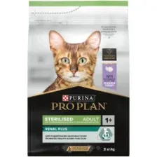 Сухой корм для стерилизованных кошек PURINA PRO PLAN Sterilised Optirenal индейка 3 кг