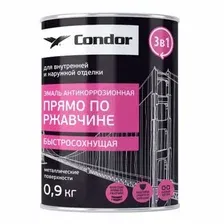 Эмаль антикоррозионная по ржавчине быстросохнущая 3в1 Ral 9004 черная 900 гр.