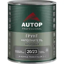 Автомобильный грунт Autop наполнитель 2K акриловый 3+1 - серый - банка. 1.0 л 20/23