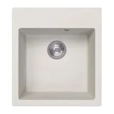 Мойка из искусственного камня ProHeat QUARZ-480 CUBE, белый