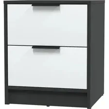 Комоды, тумбы Интерлиния Концепт КТ-ТК1-57 (белый платинум/антрацит)