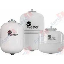 Wester WDV18P Бак мембранный для ГВС Premium WDV 18 нерж. контрфланец (Контрфланец из нержавеющей стали. Пригоден для накопления воды после обратного осмоса.)