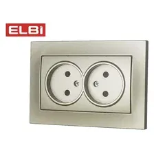 Розетка Elbi Vega 510-011430-908 (титан)