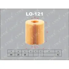 Масляный фильтр LynxAuto LO-121