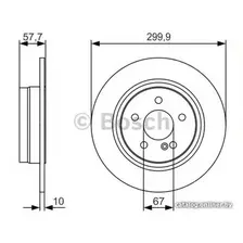 Тормозной диск Bosch 0986479S92