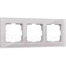 Рамка для выключателей и розеток Werkel W0031117 / a050896 (дымчатый/стекло)