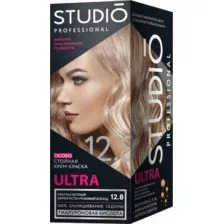 Крем-краска для волос Studio Professional Ultra 12.8 (ультрасветлый серебристо-розовый блонд)