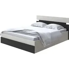 Кровать PROxSON Milton с ПМ 120x200 (дуб шамони светлый 124/черный)