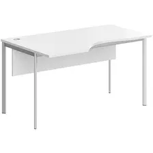 Стол письменный Imago-S СА-2SD (L) Silver, белый
