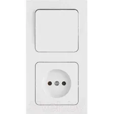 Блок выключательрозетка Bylectrica Astrum В-РЦ-7511