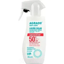 Крем солнцезащитный Agrado для чувствительной кожи, SPF50+, 250 мл
