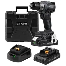 Дрель-шуруповерт Stavr (Ставр) 18V UNI-M SDD 18BL-2K (с 2-мя АКБ, кейс)
