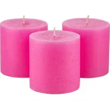 Набор свечей Мелт 75мм (3шт, розовый)