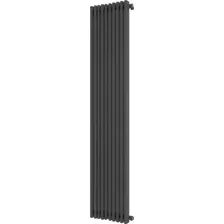 Стальной трубчатый радиатор Faberg Sabron 1 (10 секций, черный матовый RAL-9005)