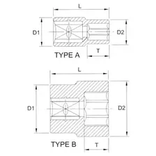 ГОЛОВКА ТОРЦЕВАЯ 12ГР. 3/8 24ММ F3024 LICOTA