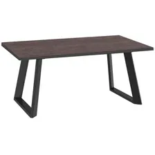 Стол обеденный DikLine ZL160 Black, хромикс бронза