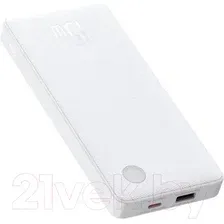 Портативное зарядное устройство Baseus PPAP10A Airpow Lite Moon / P10067500213-00 (белый)