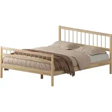 Кровать Домаклево Лето 180x200+В4+Н4 (натуральный)
