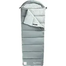 Спальный мешок Naturehike CNK2350WS023 M400 (серый, молния слева)