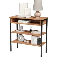 Стеллаж Mio Tesoro Mila Loft (дуб золотой крафт/черный)