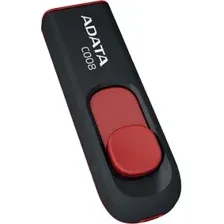 USB Flash ADATA C008 Black+Red 16 Гб (AC008-16G-RKD)