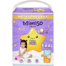 Трусики-подгузники Mimiso 6/XXL 16-25кг (70шт)